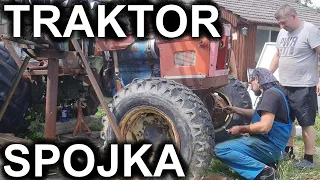 Traktor Pajka Zetor - montáž a úprava spojky