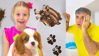 Nastya saves money to get and take care of her new puppy