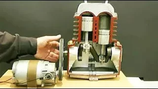 Piston motion with electric motor