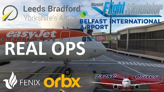 EasyJet Real Ops: Belfast to Orbx NEW Leeds Bradford v2 | Real Airline Pilot