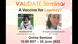 A Vaccine for Leprosy? A VALIDATE Seminar