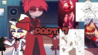 (RADIOAPPLE!!!) Hazbin hotel characters react to each other 1/6 || Alastor 7/7 ||  read desc.