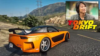 If Han from Tokyo Drift played GTA 5! (Mazda RX-7 Veilside Drifting Gameplay)