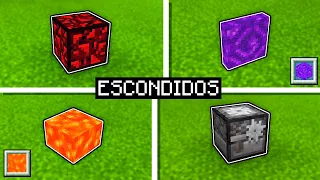 🔒 10 BLOCOS & ITENS ESCONDIDOS no MCPE (Minecraft Bedrock, Xbox, PS4, PE, Secretos)