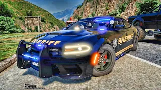 Playing GTA 5 As A POLICE OFFICER Sheriff Monday Patrol| GTA 5 Lspdfr Mod| 4K