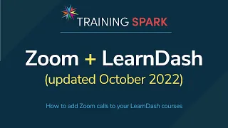 How to add Zoom calls to your LearnDash courses (Updated October 2022)