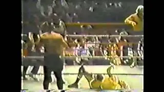 Memphis Wrestling   1984 03 10   Zambuie Express with King Konga vs Jerry Lawler, Tommy Rich and Aus