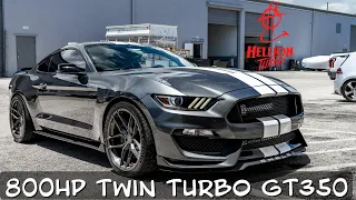 800HP TWIN TURBO SHELBY GT350!! | 93 OCTANE, HELLION TURBO SLEEPER SYSTEM