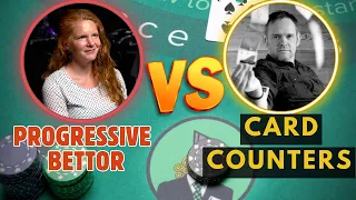 BLACKJACK CHALLENGE: Card Counting Vs Progressive Betting