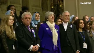 Theresa May hails suffragettes’ 'heroism' as UK marks 100 years since women given vote | ITV News