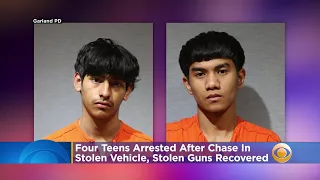 4 Teens Arrested After Chase In Stolen Vehicle, Then Ramming Police Car Head-On In Garland