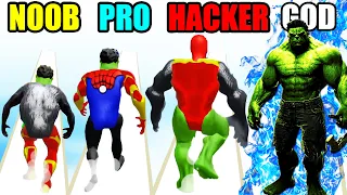 NOOB vs PRO vs HACKER vs GOD in Mutant Fighter