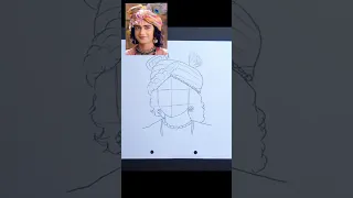 Krishna Drawing🌸❤ || Easy Step #shorts #youtubeshorts #krishna#viral #art