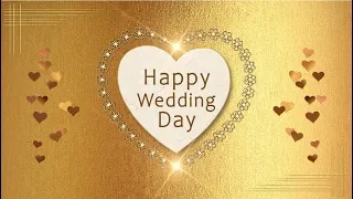 👰🏼🤵🏼Happy Wedding Day!👰🏼🤵🏼Animation Greeting Cards #4K #WhatsApp