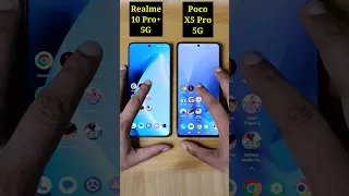 Poco X5 Pro 5G vs Realme 10 Pro Plus 5G Speed Test Comparison | #shorts