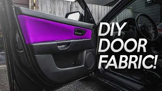 How To DIY Door Panel FABRIC/INSERTS!