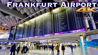 [4K HDR] Frankfurt Airport walking tour . Germany 🇩🇪 2021