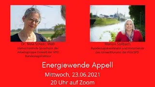 Dr. Nina Scheer und Marion Sollbach zur Energiewende