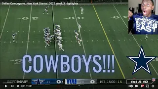 Dallas Cowboys Fan Reacts to Dallas Cowboys vs New York Giants!!!