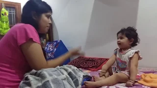 Innocent Baby Fighting with Mom