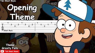 Gravity Falls - Opening Theme/Weirdmageddon Guitar Tutorial