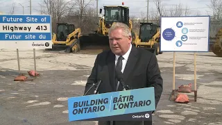 Premier Ford makes an announcement in Woodbridge | March 10