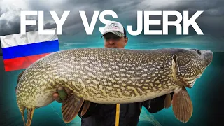 FLY VS JERK - Siberia Edition (Pike Fishing in Russia)
