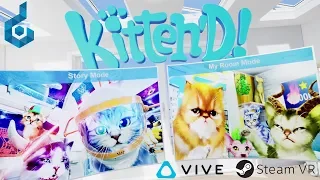 Kitten'd Showcase - Best Cat Parent! | Kitten'd VR HTC Vive Pro Gameplay