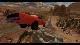 General Lee Jumps 7 + Fails - BeamNG.Drive