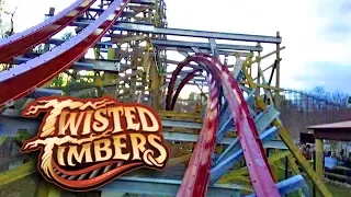 Twisted Timbers HD Front Seat On Ride POV & Review, RMC Hybrid Roller Coaster At Kings Dominion