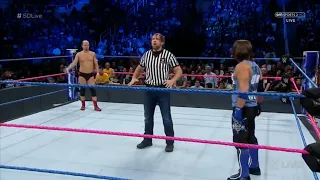 AJ Styles Vs James Ellsworth - Arbitro Especial Dean Ambrose - WWE Smackdown Live 11/10/2016 Español