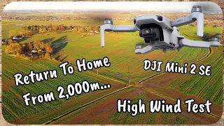 DJI Mini 2 SE High Wind Test || RTH