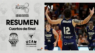 Valencia Basket - UCAM Murcia (86-96) RESUMEN | Playoff Liga Endesa 2024
