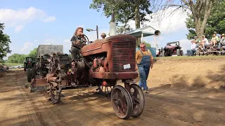 Farmall M Pulling at the Western Missouri Antique Tractor & Machinery Association's 45th Annual Show