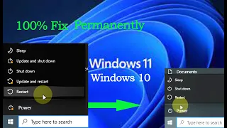 How to Remove "Update and Restart", "update and shut down" windows 10 and windows 11