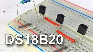 Connect multiple DS18B20 to one bus.