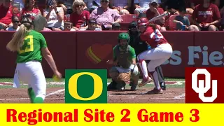 Oregon vs #2 Oklahoma Softball Highlights, 2024 NCAA Regional Site 2 Game 3