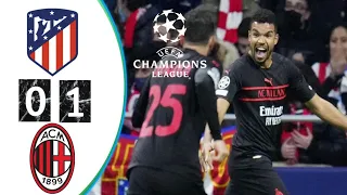 Atletico Madrid vs AC Milan 0-1Junior Messias Highlights Goal | UEFA Champions League  2021/2022