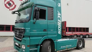 740633 MERCEDES ACTROS 1851LS V8 510HP 4X2 TRUCK TRACTOR 04-07 713774KM GREEN EURO5