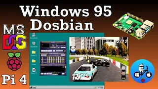 Windows 95 running on Raspberry Pi 4. Dosbian 486DX.