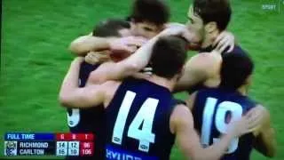 Last 41 seconds Carlton vs Richmond round 21 2013