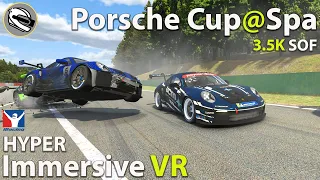 Tense, from Start to Finish! | IMMERSIVE RACING | Porsche Cup @ Spa | iRacing VR