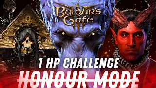 Baldur's Gate 3 1 HP CHALLENGE | HONOUR MODE DIFFICULTY | PART 7 ACT 1 | (PC 2024)