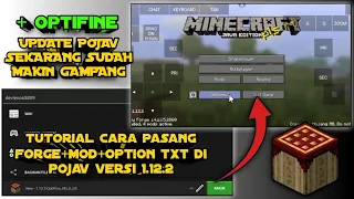 tutorial cara pasang forge+mod+option txt di pojav versi 1.12.2!!! gampang banget!!!#pojavalauncher