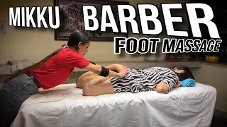 Asmr foot massage by Mikku barber