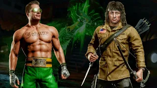 Star Power Johnny Cage Vs Marching Orders Rambo | Very Hard | Mortal Kombat 11