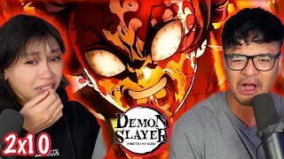 BEST DEMON SLAYER EPISODE YET!!! | Girlfriend Reacts To Demon Slayer 2X10 REACTION!