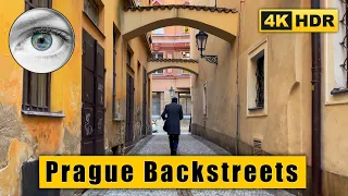 Prague Old Town Backstreets Walking Tour 🇨🇿 Czech Republic 4k HDR ASMR