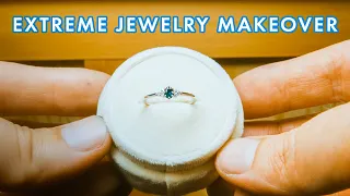 Extreme Jewelry Makeover: Oval sapphire in white gold