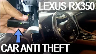 How to install anti-theft GPS tracker device in LEXUS RX350